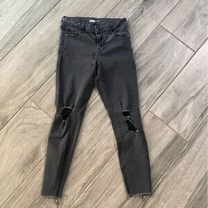 Black Old Navy Rockstar Super Skinny Jeans